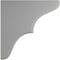 Ekena Millwork 1 3/4"W x 7 1/2"D x 7 1/2"H Stratford Wood Vintage Decor Bracket, Pebble Grey BKTWD02X08X08STPG - alternate 3